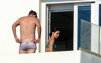 Lena Meyer-Landrut topless in Mykonos