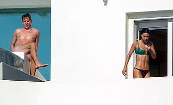 Lena Meyer-Landrut topless in Mykonos