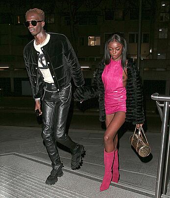 Leomie Anderson tit slip at Bankside Hotel in London