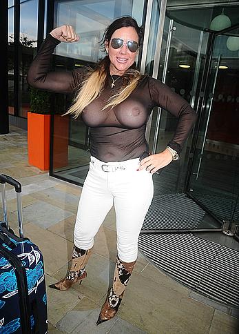 Busty Lisa Appleton in see through top