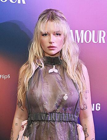 Lottie Moss see through to boobs at Glamour Women of the Year Awards 2023 in London