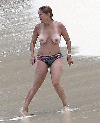 Judge Marilyn Milian caught topless at a Caribbean Beach