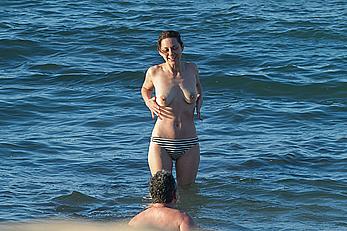 Marion Cotillard topless on a beach in Fuereventura