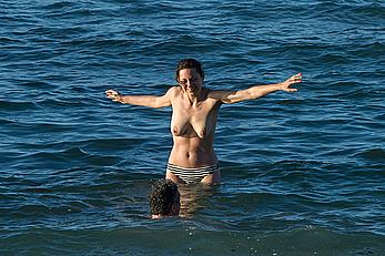 Marion Cotillard topless on a beach in Fuereventura