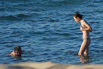 Marion Cotillard topless on a beach in Fuereventura