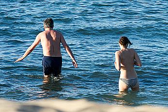 Marion Cotillard topless on a beach in Fuereventura