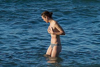 Marion Cotillard topless on a beach in Fuereventura