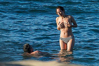 Marion Cotillard topless on a beach in Fuereventura