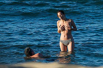 Marion Cotillard topless on a beach in Fuereventura