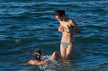 Marion Cotillard topless on a beach in Fuereventura