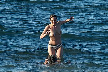 Marion Cotillard topless on a beach in Fuereventura