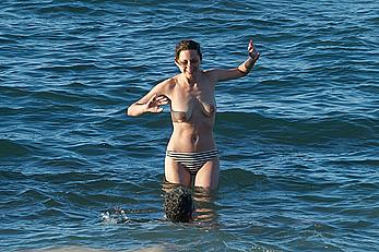 Marion Cotillard topless on a beach in Fuereventura