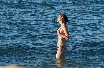 Marion Cotillard topless on a beach in Fuereventura