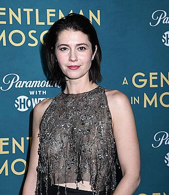 Mary Elizabeth Winstead in see through top at the A Gentleman In Moscow New York premiere