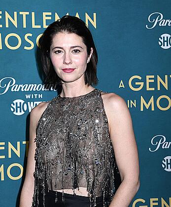 Mary Elizabeth Winstead in see through top at the A Gentleman In Moscow New York premiere