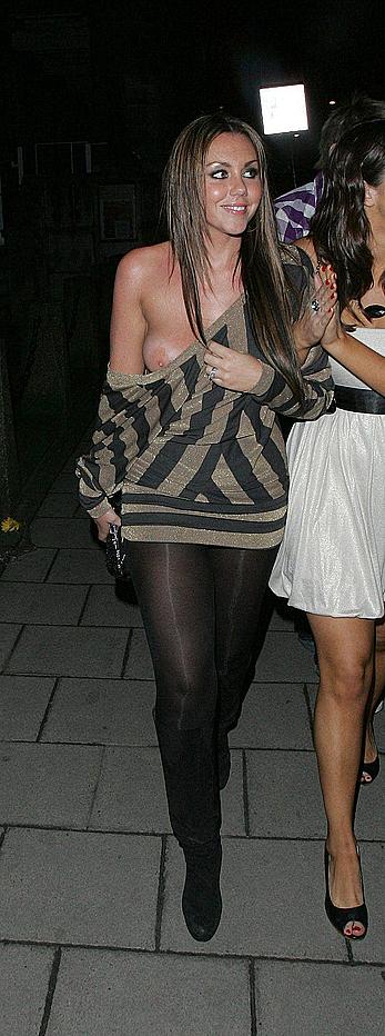 Michelle Heaton oops, boobslip paparazzi shots