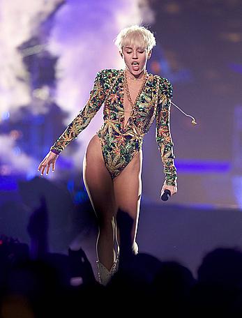 Miley Cyrus sexy performs at Rogers Arena in Vancouver