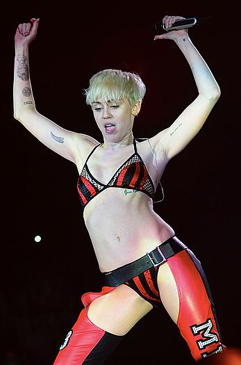 Miley Cyrus sexy performs at Rogers Arena in Vancouver