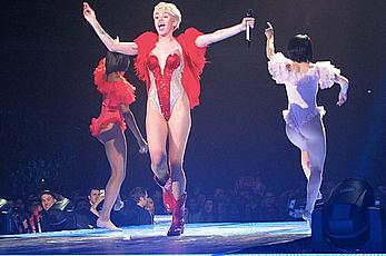 Miley Cyrus sexy performs at Rogers Arena in Vancouver