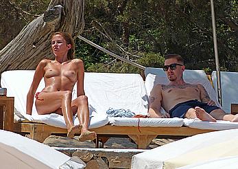 Millie Mackintosh caught topless in Ibiza