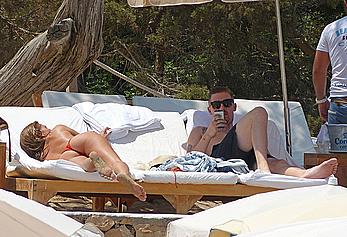 Millie Mackintosh caught topless in Ibiza