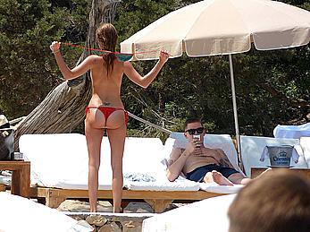 Millie Mackintosh caught topless in Ibiza