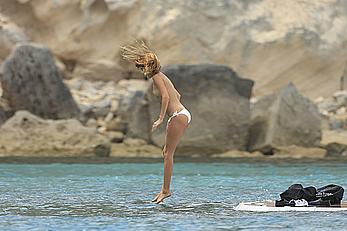 Millie Mackintosh topless on a yacht in Ibiza