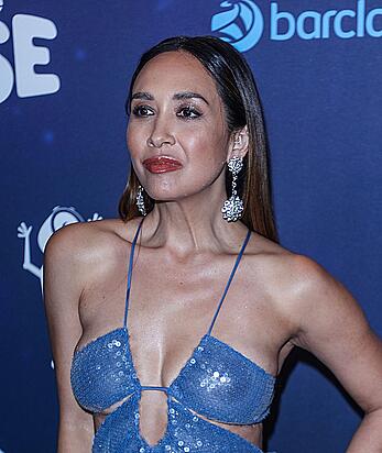 Myleene Klass in see through dress at Global's make some noise charity gala in London