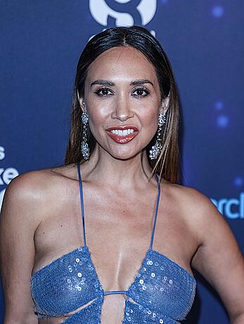 Myleene Klass in see through dress at Global's make some noise charity gala in London