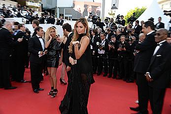 Nabilla Benattia wardrobe malfunction at Cannes Film Festival