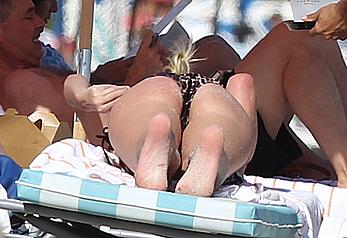 Nicky Hilton in a bikini at a beach in Miami