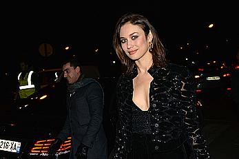 Olga Kurylenko posing at Sidaction Gala Dinner in Paris