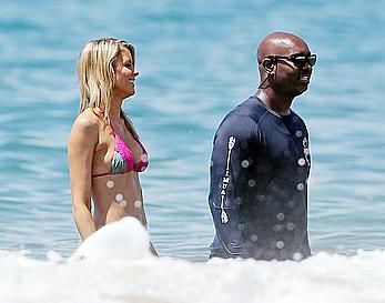 Paige Butcher looking sexy in a bikini in Maui