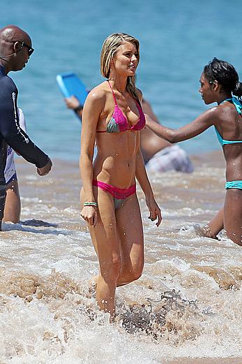 Paige Butcher looking sexy in a bikini in Maui