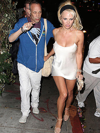 Pamela Anderson nipslip at the Chateau Marmont in West Hollywood