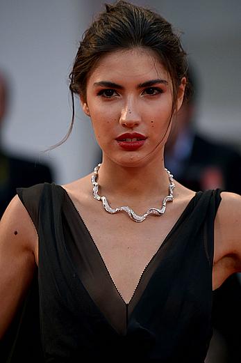 Patricia Manfield flashes her tits under see through dress at the 