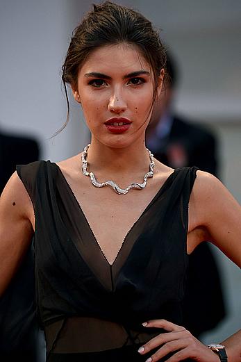 Patricia Manfield flashes her tits under see through dress at the 