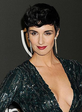 Paz Vega slight cleavage at 2015 Golden Globes After Party