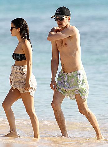 Rachel Bilson wearing a bikini in Barbados