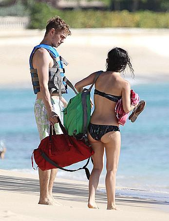 Rachel Bilson wearing a bikini in Barbados