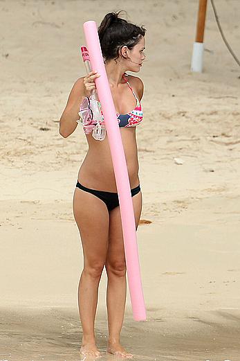 Rachel Bilson wearing a bikini in Barbados