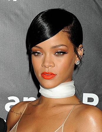 Rihanna covers up her nipples at amfAR LA Inspiration Gala in Hollywood