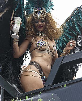 Rihanna sexy at Kadooment Day in Barbados