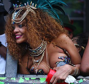 Rihanna sexy at Kadooment Day in Barbados