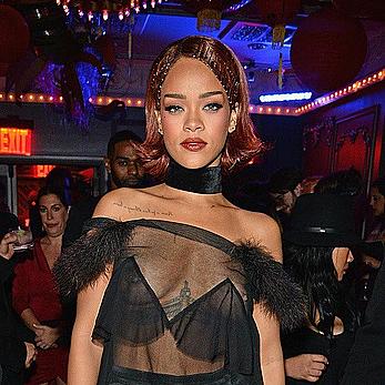 Rihanna wardrobe malfunction at the MET Gala After-Party