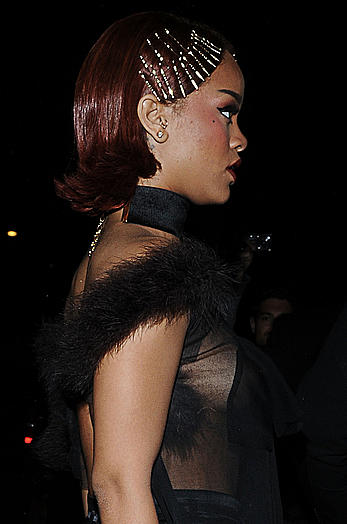 Rihanna wardrobe malfunction at the MET Gala After-Party