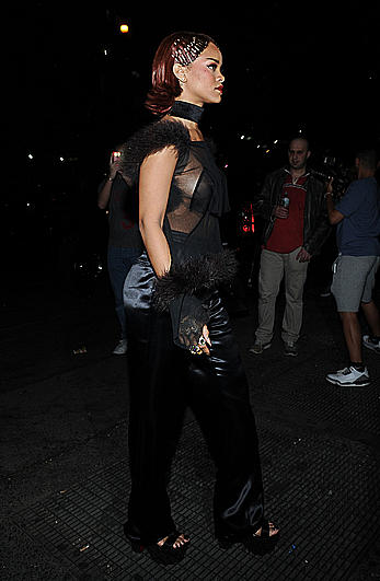 Rihanna wardrobe malfunction at the MET Gala After-Party