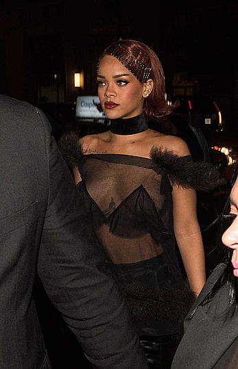 Rihanna wardrobe malfunction at the MET Gala After-Party