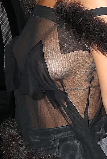 Rihanna wardrobe malfunction at the MET Gala After-Party