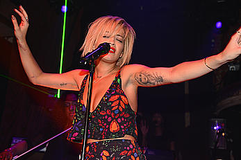 Rita Ora sexy performs at The Box in NY